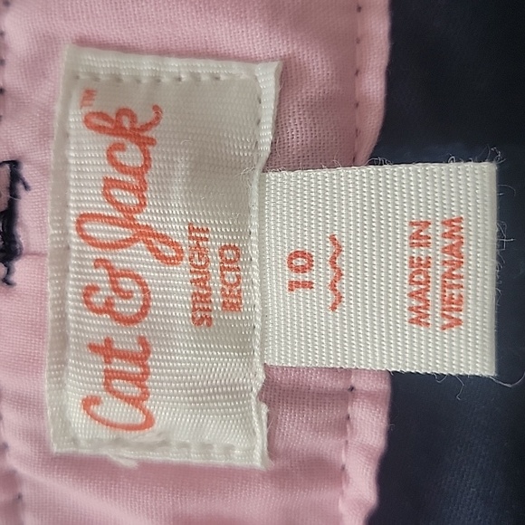 Cat & Jack Girl Navy Straight Reinforced Knee Adjustable Waist Pants Size 10 NWT - Picture 6 of 8